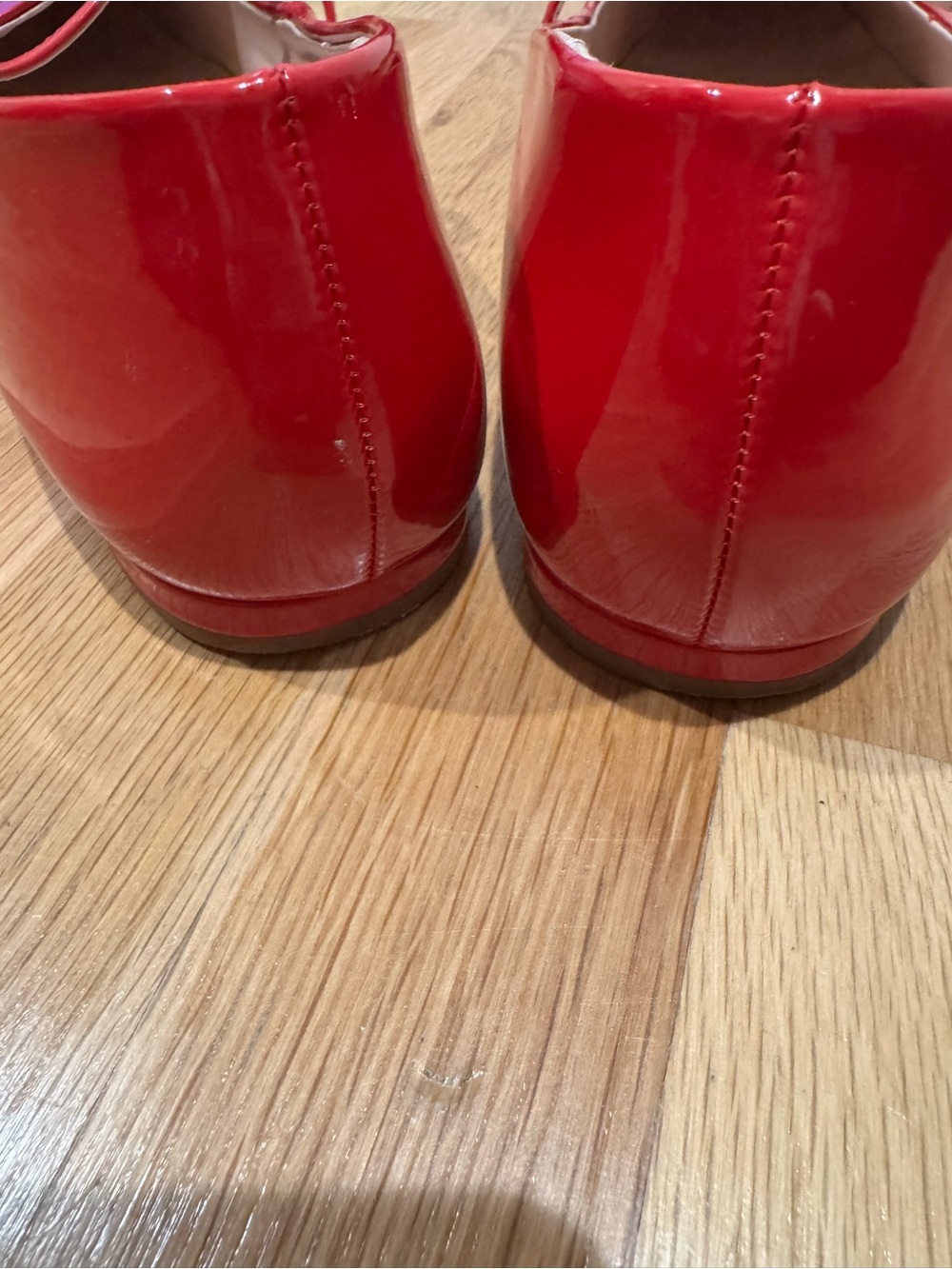Franco Sarto Red Patent Mary Jane Flats - Picture 4 of 11